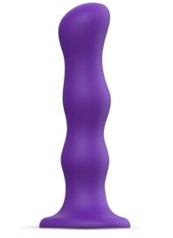 Фиолетовая насадка Strap-On-Me Dildo Geisha Balls size XL - Strap-on-me - купить с доставкой в Туле