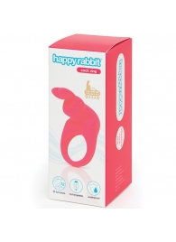 Розовое эрекционное виброкольцо Happy Rabbit Rechargeable Rabbit Cock Ring - Happy Rabbit - в Туле купить с доставкой
