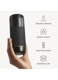 Черный мастурбатор с контролем всасывания Arcwave Pow Stroker - Arcwave - в Туле купить с доставкой