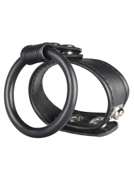 Двойное кольцо выносливости на пенис DUAL STAMINA RING - BlueLine - в Туле купить с доставкой