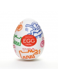 Мастурбатор-яйцо Keith Haring EGG STREET - Tenga - в Туле купить с доставкой
