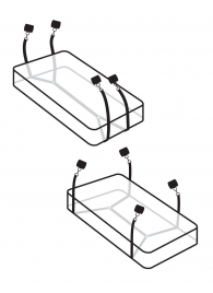 Фиксаторы для кровати WRAPAROUND MATTRESS RESTRAIN - Pipedream - купить с доставкой в Туле