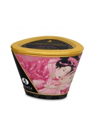 Массажная свеча Rose Petals с ароматом розы - 170 мл. - Shunga - купить с доставкой в Туле
