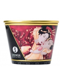 Массажная  свеча Sparkling Strawberry Wine с ароматом клубничного вина - 170 мл. - Shunga - купить с доставкой в Туле