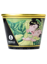Массажная свеча Exotic Green Tea с ароматом зелёного чая - 170 мл. - Shunga - купить с доставкой в Туле