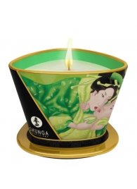 Массажная свеча Exotic Green Tea с ароматом зелёного чая - 170 мл. - Shunga - купить с доставкой в Туле
