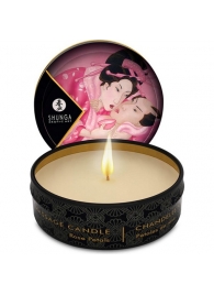 Массажная свеча Rose Petals с ароматом розы - 30 мл. - Shunga - купить с доставкой в Туле