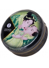 Массажная свеча Exotic Green Tea с ароматом зелёного чая - 30 мл. - Shunga - купить с доставкой в Туле