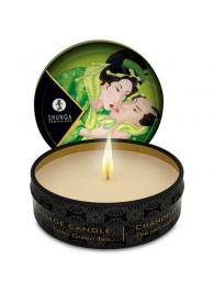 Массажная свеча Exotic Green Tea с ароматом зелёного чая - 30 мл. - Shunga - купить с доставкой в Туле