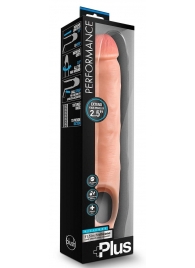 Телесная насадка-удлинитель 11.5 Inch Silicone Cock Sheath Penis Extender - 29,2 см. - Blush Novelties - в Туле купить с доставкой