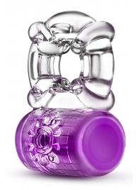 Фиолетовое эрекционное виброкольцо Pleaser Rechargeable C-Ring - Blush Novelties - в Туле купить с доставкой