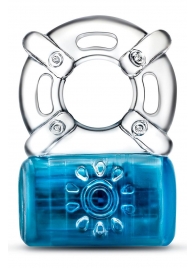 Синее эрекционное виброкольцо One Night Stand Vibrating C-Ring - Blush Novelties - в Туле купить с доставкой