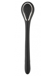 Черный гибкий уретральный стимулятор с вибрацией Vibrating Bendable Dilator - 13,5 см. - Orion - купить с доставкой в Туле