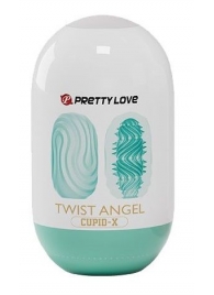Бирюзовый мастурбатор-яйцо Twist Angel - Baile - в Туле купить с доставкой