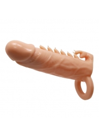Телесная удлиняющая насадка Penis Sleeve Emmitt - 17 см. - Baile - в Туле купить с доставкой
