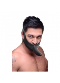 Черный кляп-страпон Masters Mini Face Fuck Strap-On - 14 см. - XR Brands - купить с доставкой в Туле