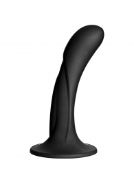 Черная изогнутая насадка Vac-U-Lock G-Spot - 16,5 см. - Doc Johnson - купить с доставкой в Туле