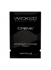 Крем для массажа и мастурбации Wicked Stroking and Massage Creme - 3 мл. - Wicked - купить с доставкой в Туле