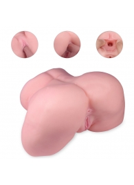 Реалистичный мастурбатор-полуторс с 2 рабочими отверстиями - S-HANDE - в Туле купить с доставкой