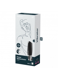 Черный мастурбатор с вибрацией Power Masturbator - Satisfyer - в Туле купить с доставкой