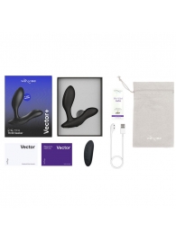 Черный анальный вибратор We-Vibe Vector+ - We-vibe - в Туле купить с доставкой
