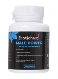 Капсулы для мужчин Erotichard male power - 20 капсул (0,370 гр.) - Erotic Hard - купить с доставкой в Туле