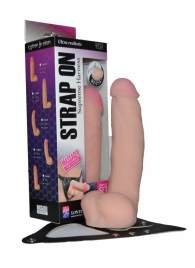 Реалистичный фаллос на поясе Harness - 20,5 см. - LOVETOY (А-Полимер) - купить с доставкой в Туле