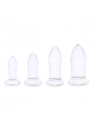 Набор из 4 тренировочных стеклянных расширителей Anal Dilators Set - b-Vibe