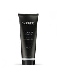 Массажный легкий крем WICKED Stripped plus Bare - 120 мл. - Wicked - купить с доставкой в Туле