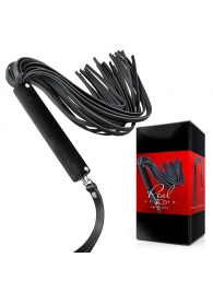 Черная кожаная плеть-флоггер - 84 см. - Notabu - купить с доставкой в Туле