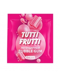 Пробник гель-смазки Tutti-frutti со вкусом бабл-гам - 4 гр. - Биоритм - купить с доставкой в Туле