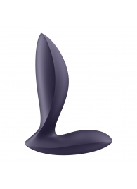 Фиолетовый анальный вибростимулятор Power Plug - Satisfyer - в Туле купить с доставкой