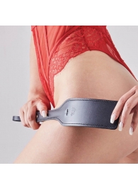 Черная кожаная шлепалка SitaBlack - 30 см. - Sitabella - купить с доставкой в Туле