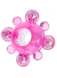 Эрекционное кольцо c бусинками - Toyfa Basic - в Туле купить с доставкой