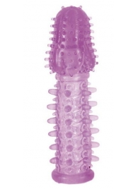 Фиолетовая насадка, удлиняющая половой член - 13,5 см. - Toyfa Basic - в Туле купить с доставкой