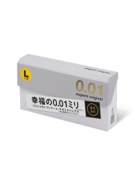 Презервативы Sagami Original 0.02 L-size увеличенного размера - 5 шт. - Sagami - купить с доставкой в Туле