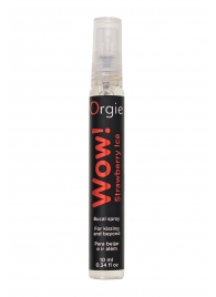 Оральный спрей ORGIE Wow! Strawberry Ice Blowjob Spray с охлаждающим и возбуждающим эффектом - 10 мл. - ORGIE - купить с доставкой в Туле