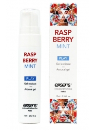 Возбуждающий гель Raspberry Mint с ароматом малины и мяты - 15 мл. - Exsens - купить с доставкой в Туле