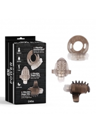 Набор из 3 дымчатых эрекционных колец с вибрацией Teasers Ring Kit - Chisa - в Туле купить с доставкой