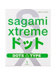 Презерватив Sagami Xtreme Type-E с точками - 1 шт. - Sagami - купить с доставкой в Туле