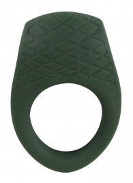 Зеленое эрекционное виброкольцо Luxurious Vibro Cock Ring - Orion - в Туле купить с доставкой