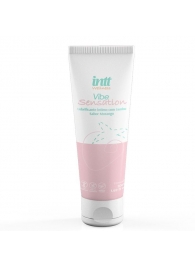 Лубрикант на водной основе Vibe Sensation с клубничным вкусом и легким вибрирующим эффектом - 50 гр. - INTT - купить с доставкой в Туле
