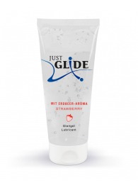 Лубрикант на водной основе Just Glide Strawberry с ароматом клубники - 200 мл. - Orion - купить с доставкой в Туле