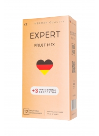 Ароматизированные презервативы EXPERT Fruit Mix - 12 шт.(+3 в подарок) - Expert - купить с доставкой в Туле