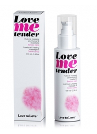Съедобное согревающее массажное масло Love Me Tender Cotton Candy с ароматом сладкой ваты - 100 мл. - Love to Love - купить с доставкой в Туле