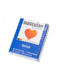 Презервативы с пупырышками Masculan Dotted - 3 шт. - Masculan - купить с доставкой в Туле