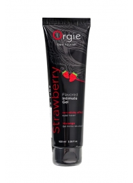 Интимный гель на водной основе Lube Tube Strawberry с клубничным вкусом - 100 мл. - ORGIE - купить с доставкой в Туле