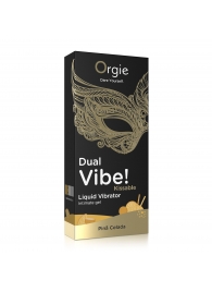 Съедобный гель Dual Vibe Pina Colada с эффектом вибрации и вкусом коктейля пина колада - 15 мл. - ORGIE - купить с доставкой в Туле