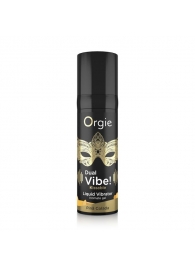 Съедобный гель Dual Vibe Pina Colada с эффектом вибрации и вкусом коктейля пина колада - 15 мл. - ORGIE - купить с доставкой в Туле