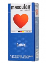 Презервативы с пупырышками Masculan Dotted - 10 шт. - Masculan - купить с доставкой в Туле